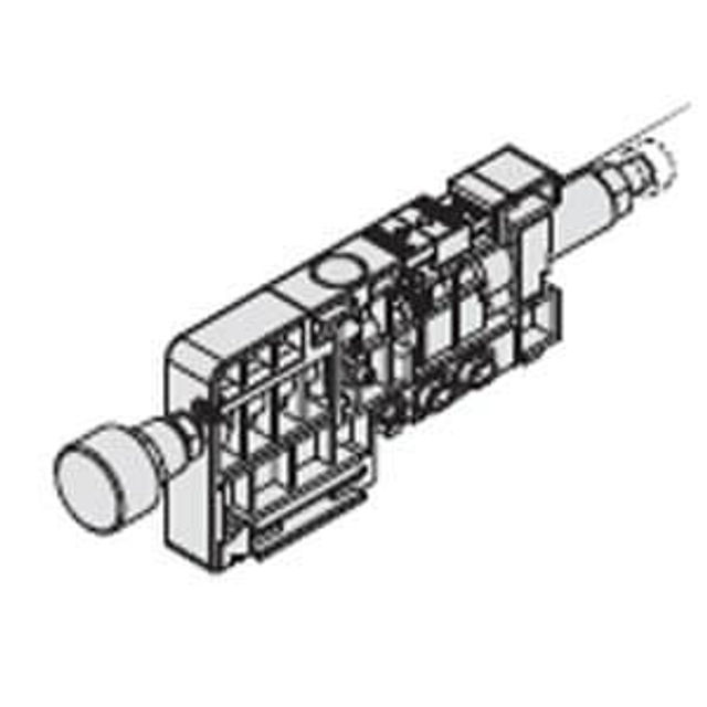 SMC Regulator Block, Pressure Gauge, Top Mounting