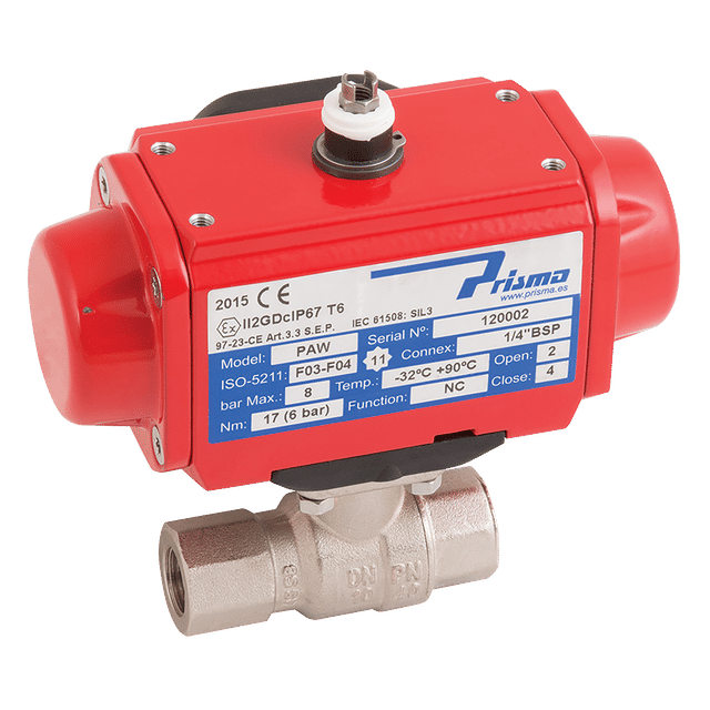 Prisma 1/4" BSP NP Brass BV F/W PRISMA DA Actuator