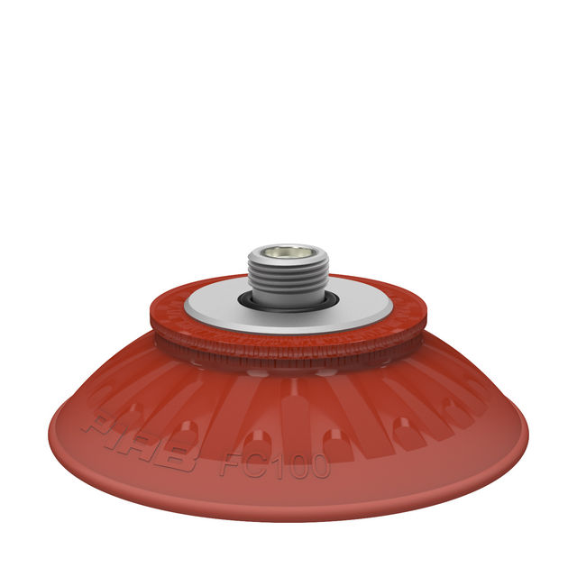 Piab Suction cup FC100P Polyurethane 40 thread insert G3/8" male, mesh filter