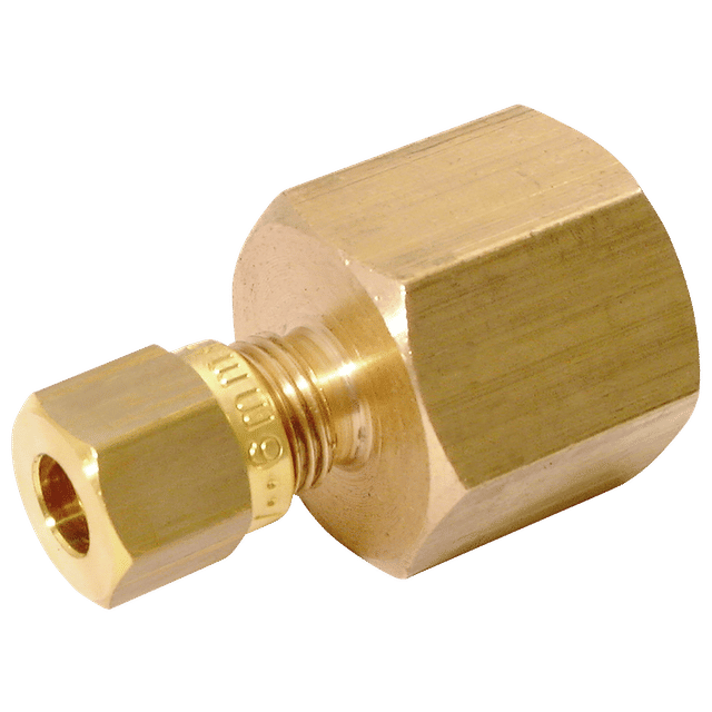 Wade 1/4" BSPP Female X 4MM OD Female Pressure Gauge Connector