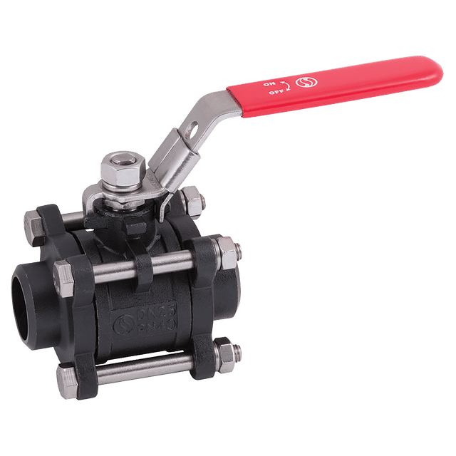 FT Pro 4" NBBW Cs 3PCE Full Bore Ball Valve LVR PN20