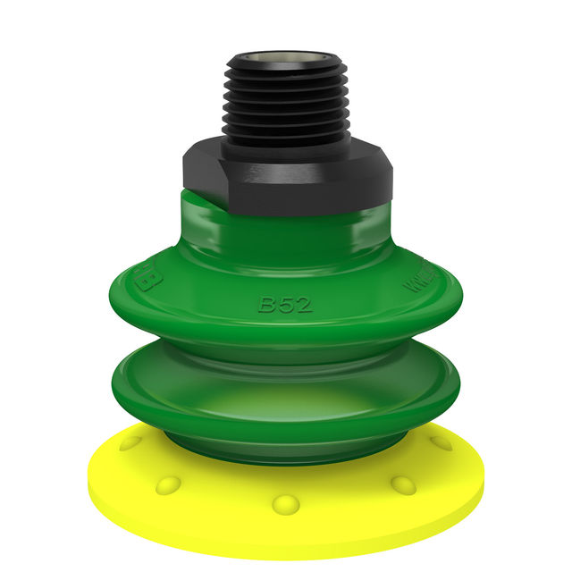 Piab Suction cup BX52P Polyurethane 30/60, filter 3/8" NPT male, mesh filter