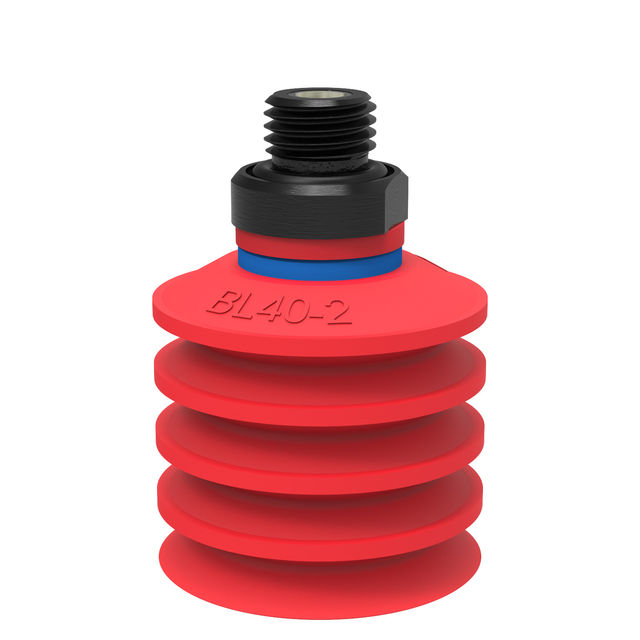 Piab Suction cup BL40-2 Silicone G1/4" male, mesh filter, dual flow control valve