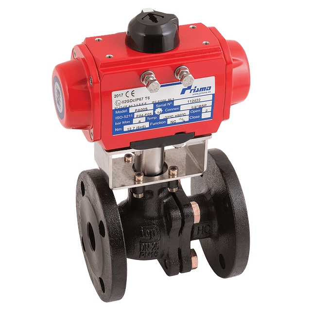 ICP Valves 3" PN16 CI ATEX BV F/W PRISMA SA Actuator