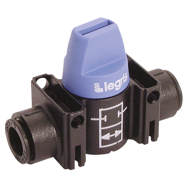 Parker Legris 8MM OD Ball Valve 2/2 with Push-In Connection
