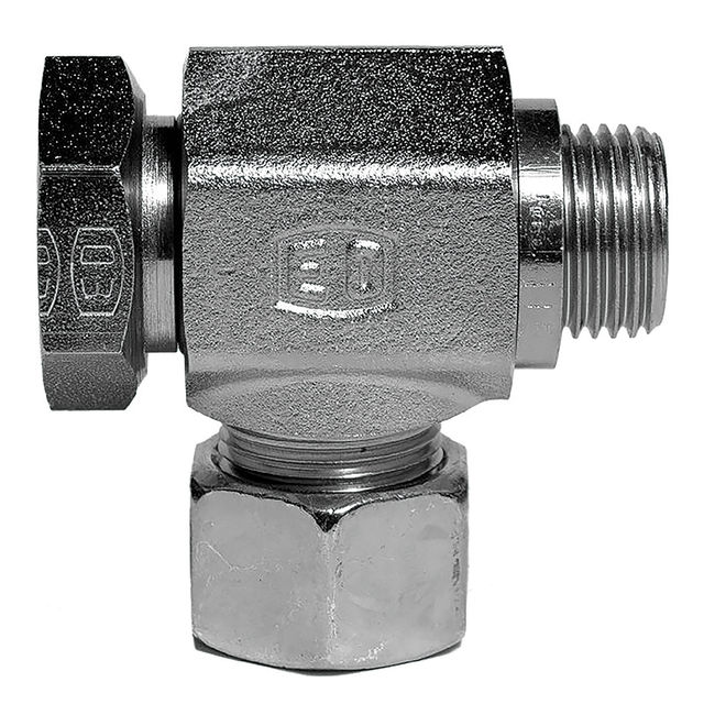 Parker 1/4" BSPP Male X 10MM OD EO Banjo Elbow