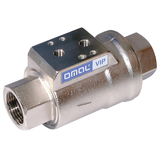 Omal 3/8" BSP Single Actuator N/C Axial Flow Valve