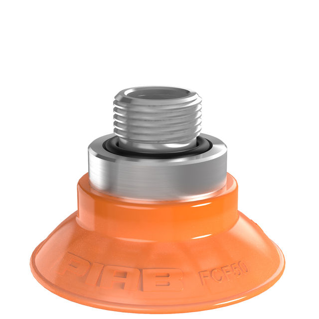 Piab Suction cup FCF50P Polyurethane 55/60, G3/8" male, with mesh filter