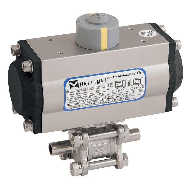 Haitima 1" ODBW SS 3PC C/F F/W Single Acting Actuator