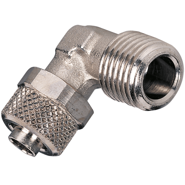 Metal Work Male Stud Elbow 8/6 Hose to 1/4" BSPT