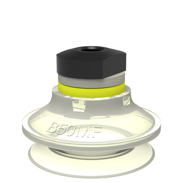 Piab Suction cup B50MF Thermoelastic polyurethane 1/8" NPSF female, dual flow control valve