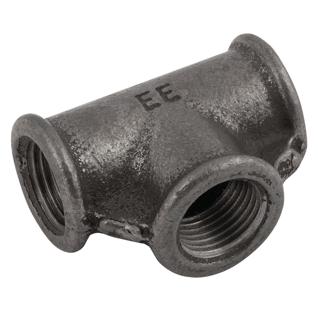EE 1" BSP F90 Equal Tee Black