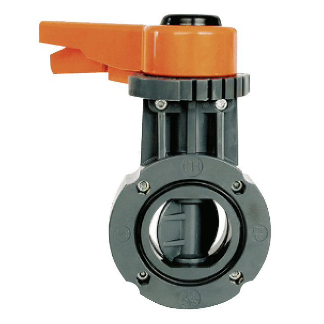 Coraplax 3" PN10 Wafer B/Fly Valve PVC/FPM Lever