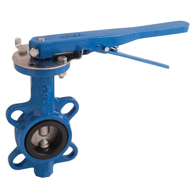 FT Pro 2" Wafer Butterfly Valve DI ENP Disc NBR Lever Operated