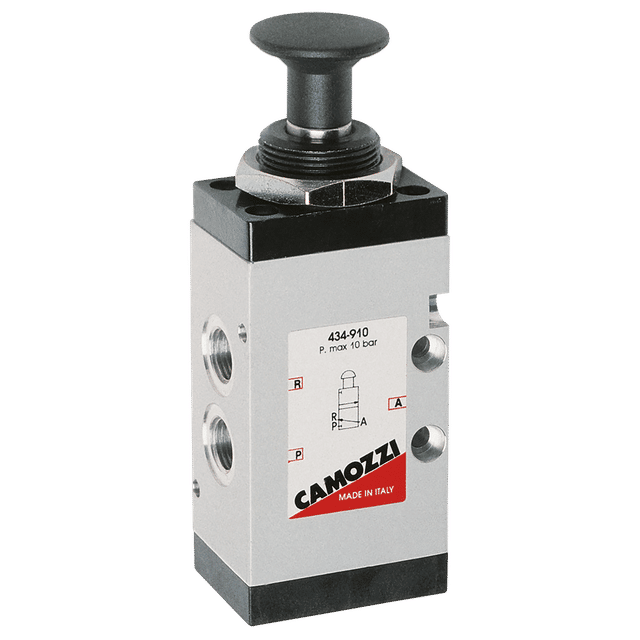 Camozzi 1/4 3/2 Push/Pull Knob Bistable
