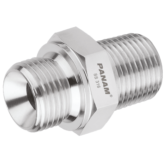 PANAM 1/8" BSP X 3/8" NPT Male/Male