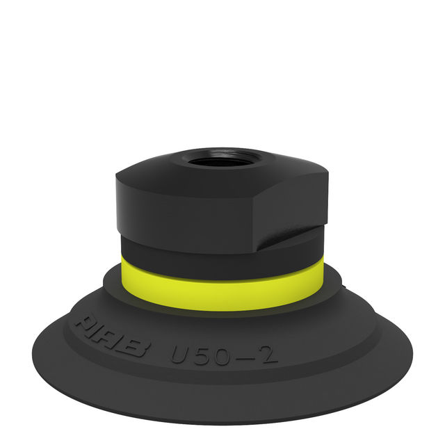 Piab Suction cup U50-2 Nitrile-PVC 1/8" NPSF female, mesh filter