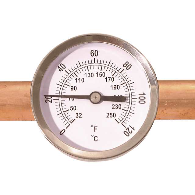 ETI 0TO+120°C Dial Pipe Thermometer