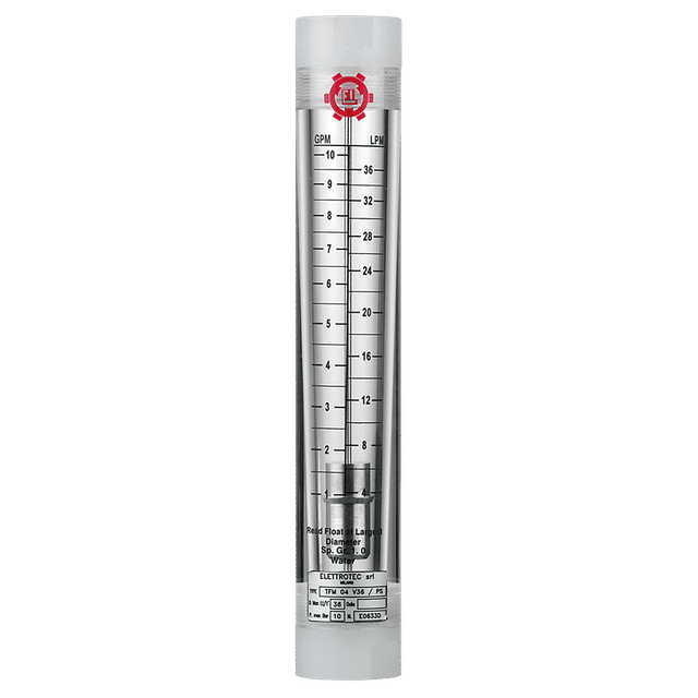 Elettrotec G2" Variable Area Flow Meter 550-1400
