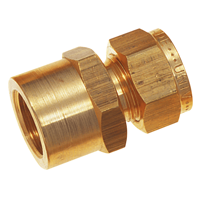 Wade 3/8" BSPP Female X 1/4" OD Female Pressure Connector