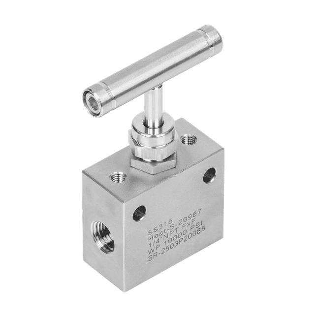 PANAM 1/4" NPTF F/F 10000PSI 316SS Needle Valve