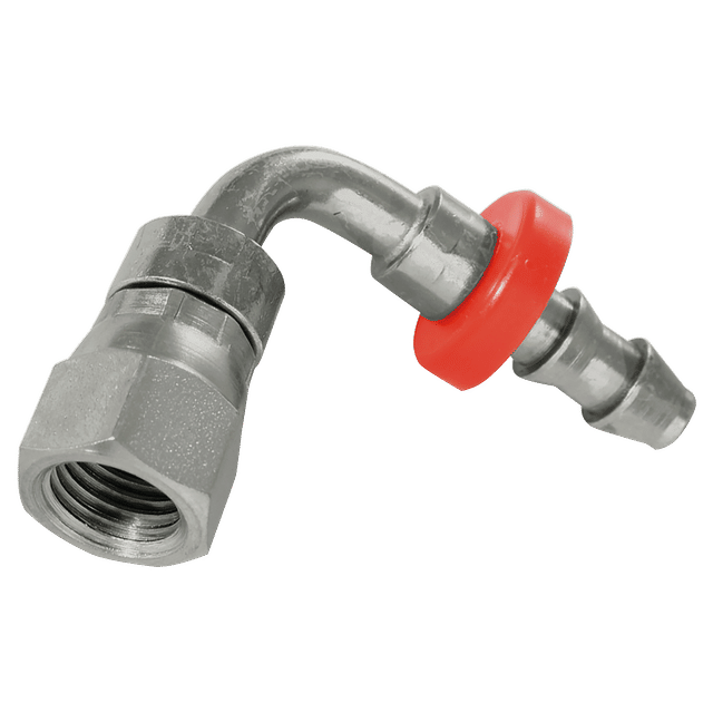 Brennan "7/16" JIC X 1/4" Pi 90° Swept ELBOW"