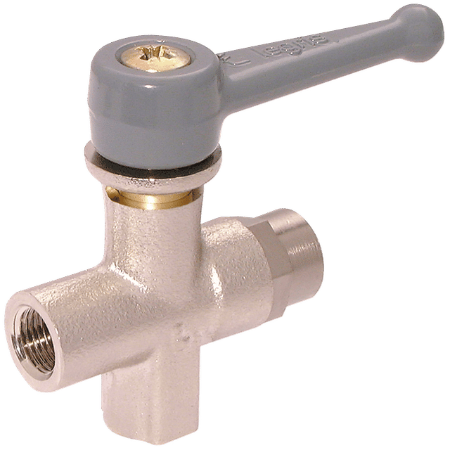 Parker Legris 1/8" BSPF X 4MM OD Ball Valve Nickel plated