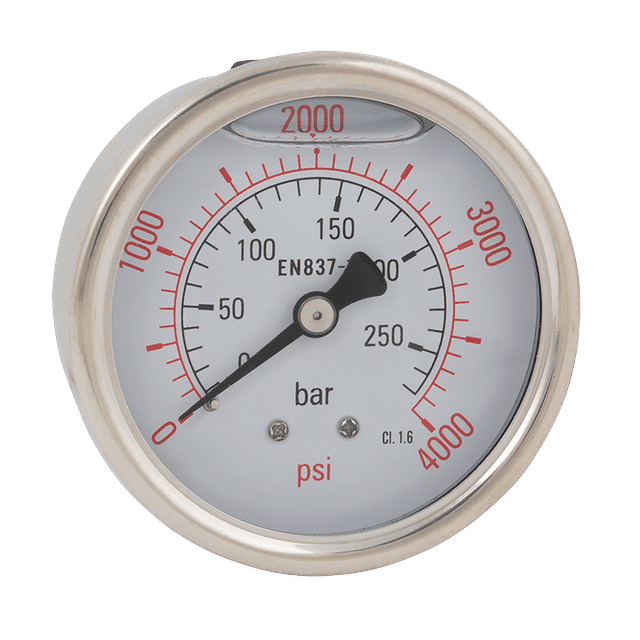 FT Pro 1/4" BSP Pressure Gauge Glycerine Filled