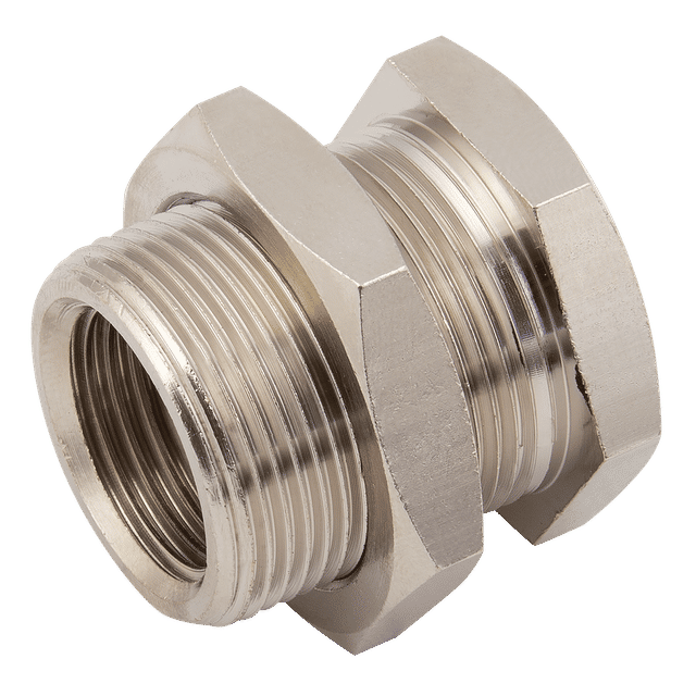 FT Pro M20 X 1.5 Metric Male X 1/4" BSPP Female Equal Bulkhead Connector