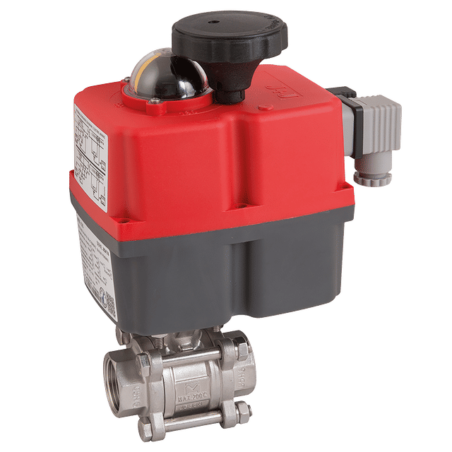 J+J 2.1/2" NBSW SS 3PC BV F/W J4CS55 MV Actuator
