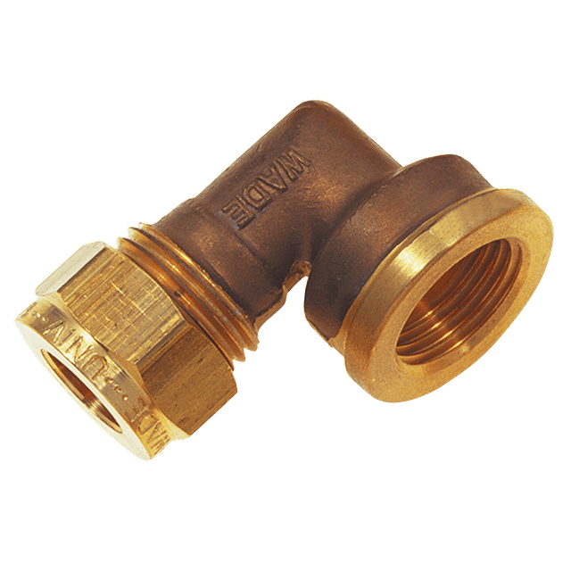 Wade 1/4" BSPP Female X 5/16" OD Female Stud Elbow
