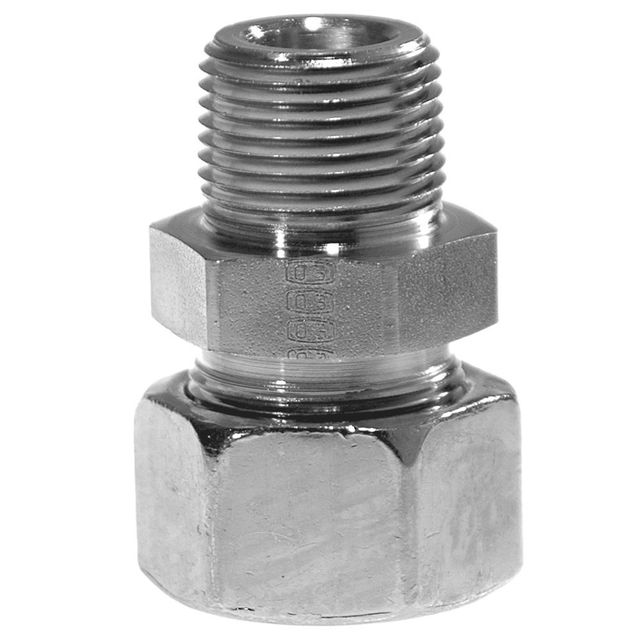 Parker 3/8" NPT MALEX12MM OD EO 24° FLARELESS Connector