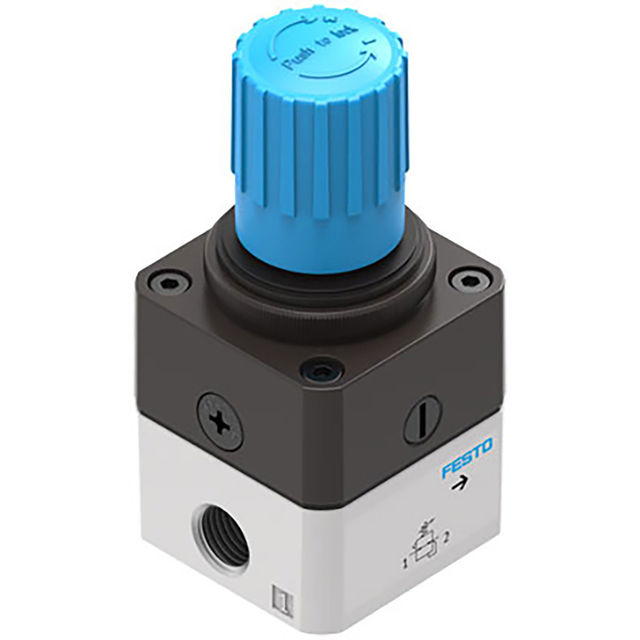 Festo 1/4" Regulator Precision Pressure Gauge Actuator