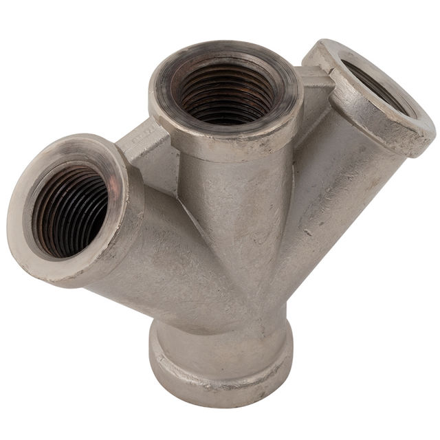 FT Pro 3/8" BSPP Female Triple Outlet Nickel Plated
