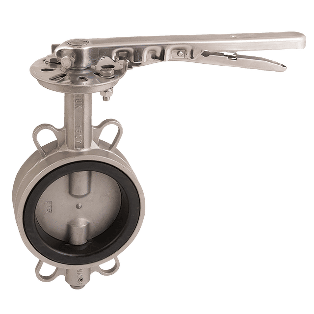 FT Pro 10" Wafer Butterfly Valve SS/SS/NBR SS Lever Operated