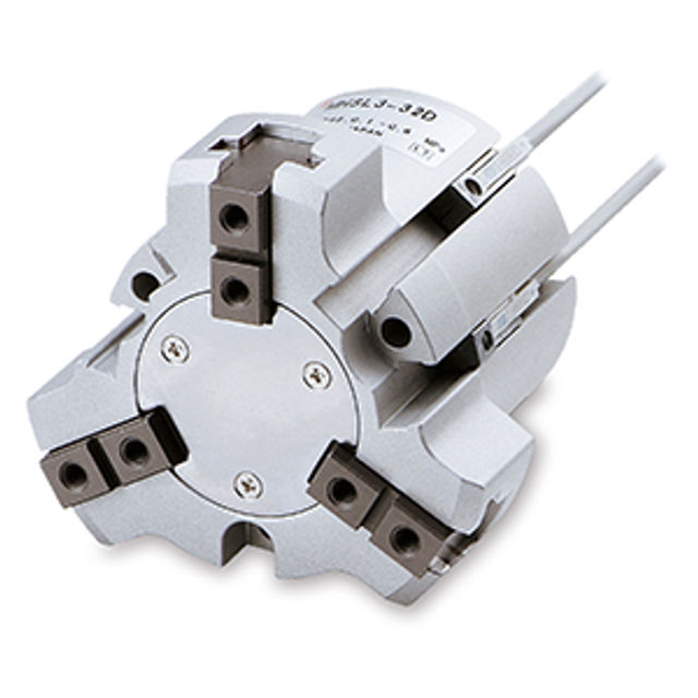 SMC Air Gripper Bore 125, 3 Fingers, Parallel Style