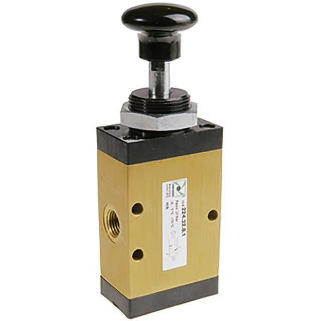 Pneumax 1/4" BSPP Female Push Button Valve
