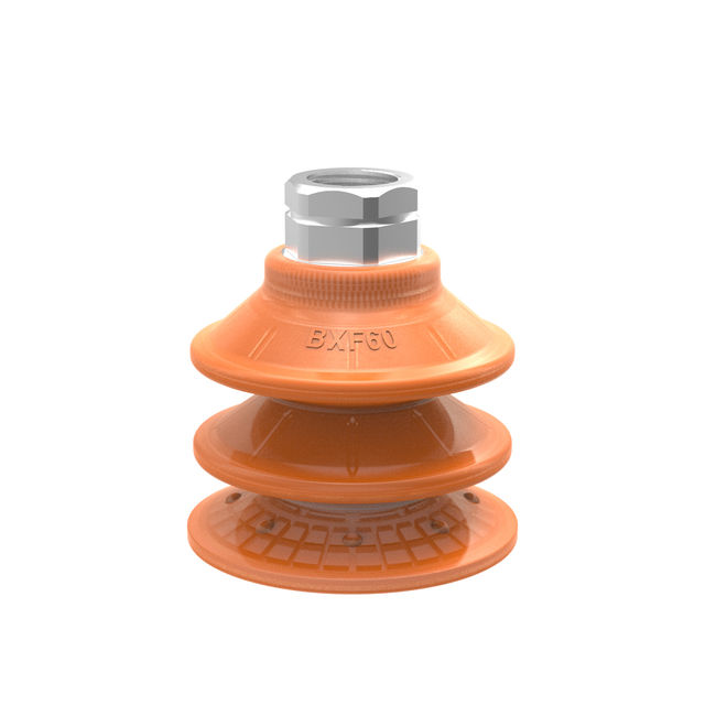 Piab Suction cup BXF60P Polyurethane 60 3/8" NPT female, mesh filter