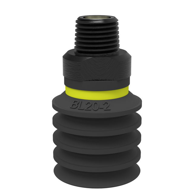 Piab Suction cup BL20-2 Chloroprene G1/8" male, mesh filter, dual flow control valve