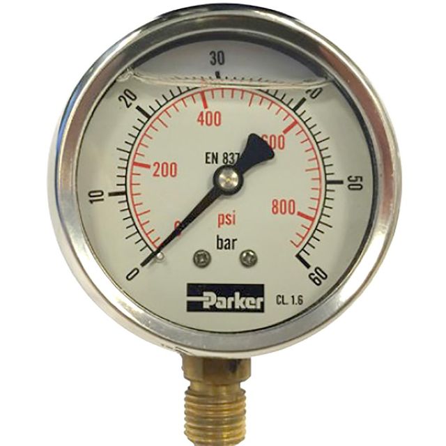 Parker 63MM Gauge 0-16 BARG1/4" Back/P/MNTING