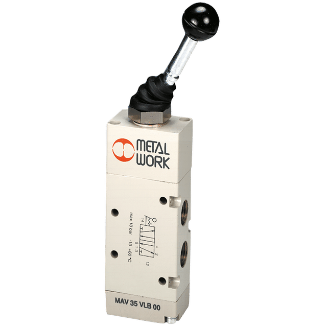 Metal Work Lever Valve 5/2 Bi-Stable G1/4