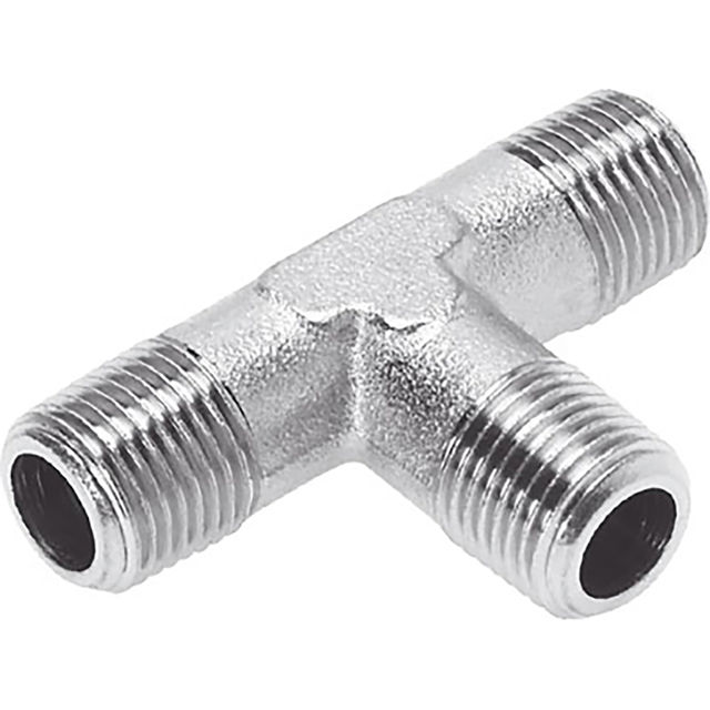 Festo 1/4" BSPT Male Tee Sold in Multiples Of 10 Only