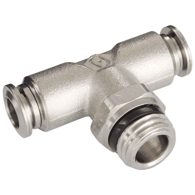 Aignep 1/4" OD X 1/4" NPT Swivel Branch Tee