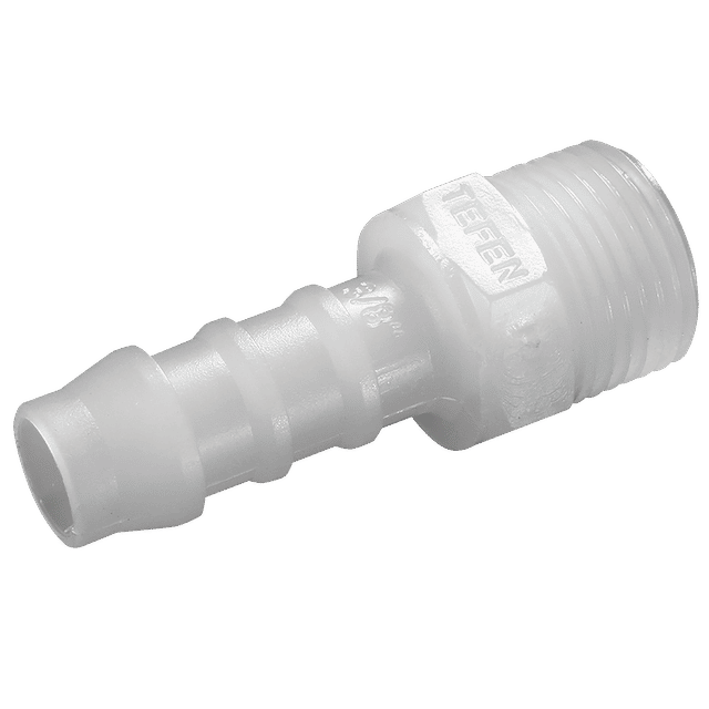 Tefen 1/2" BSPT Male X Hose Connector