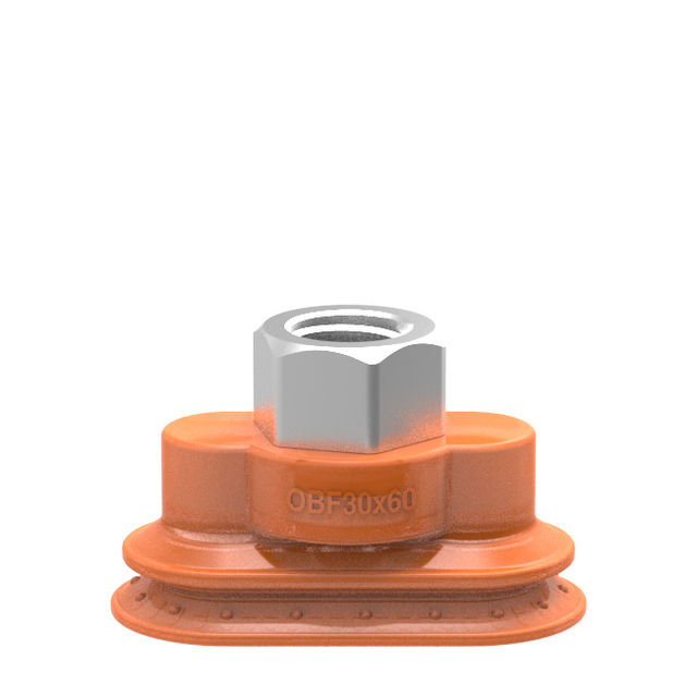 Piab Suction cup OBF30x60P Polyurethane 55/60/30 G3/8" female, mesh filter 17 mm thread