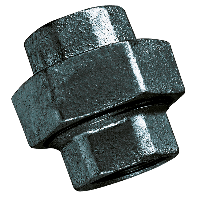 FT Pro 3/4" BSPP/BSPP Fem/Fem Equal Union Black