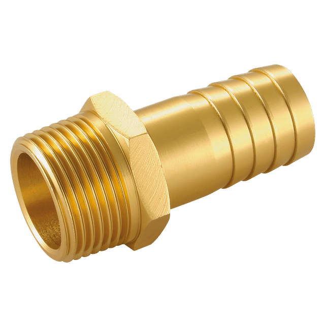 FT Pro 1/4" BSPT Male Straight Hose Tails, Aluminium