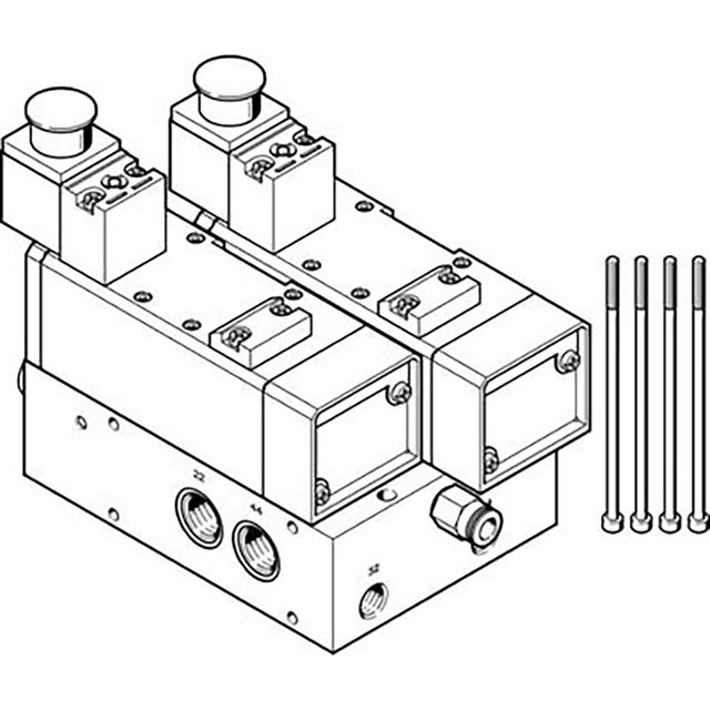 Festo VABP-S1-1V1G-G14-2M-R3 Sub-Base
