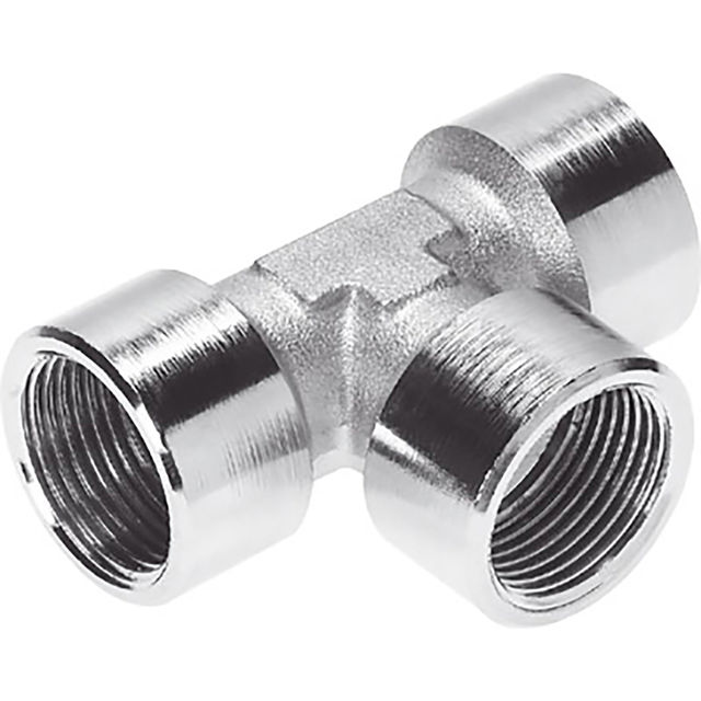Festo 1/8" BSPP Female Tee Sold in Multiples Of 10 Only
