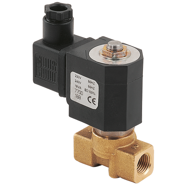 M&M 1/4" N/C 2/2 Solenoid Valve 24V DC